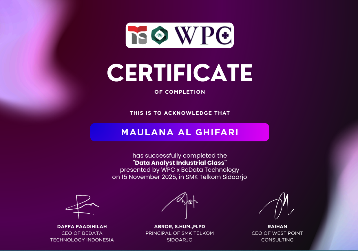 Sertifikat Digital Talent